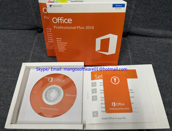 English Language Microsoft Office 2016 Retail Box Professional DVD Plus Key / License