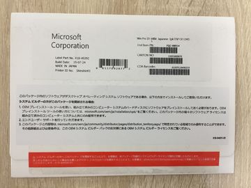 Japanese Language Ms Operating System 10 , Win 10 Pro 64bit 1pk DSP OEI DVD FQC 08914